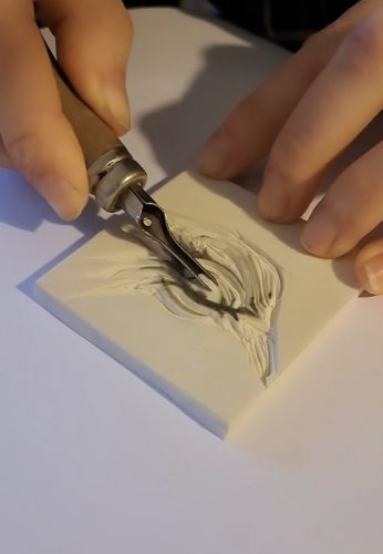 Camille MKM atelier linogravure tampon (1)