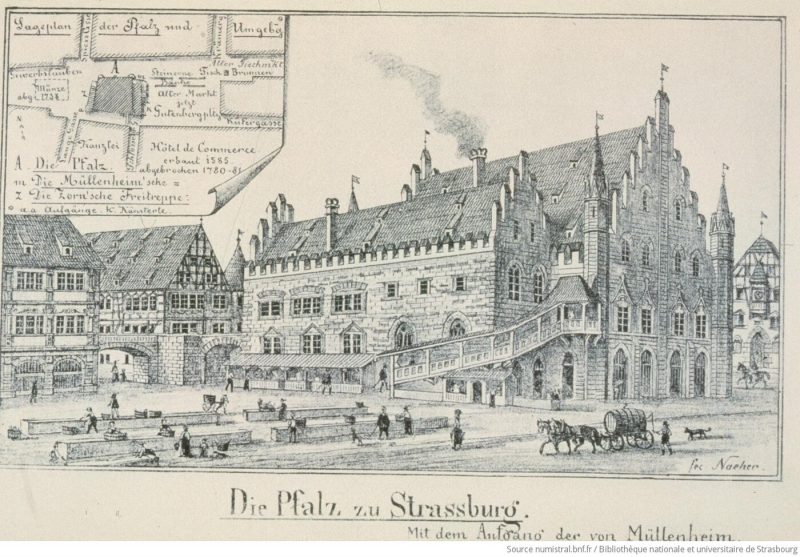 Bâtiment de la Pfalz, ancien coeur du pouvoir politique strasbourgeois