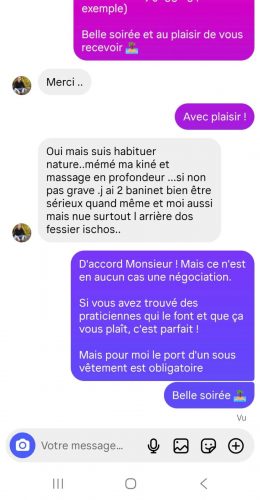 L’Îlot massage harcèlement