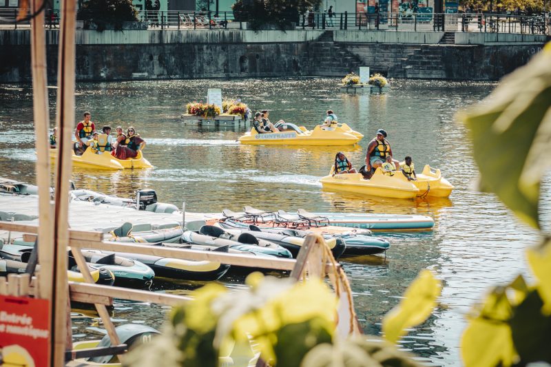 Pédalos, Dock Malraux, été