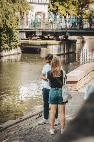 couple, été, touriste