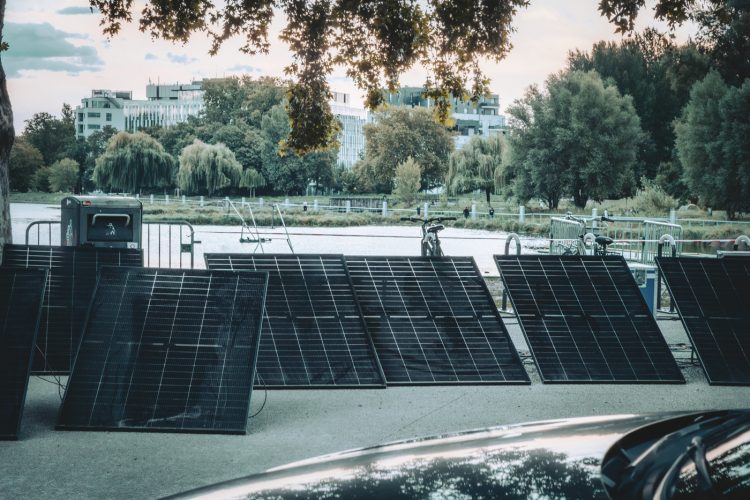Panneau solaire, ciné plein air