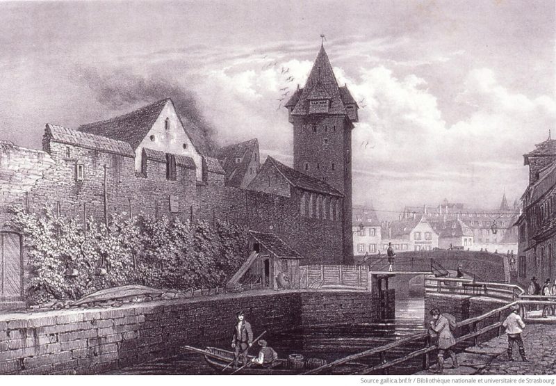 Litographie pont aux chats, Guldenturm