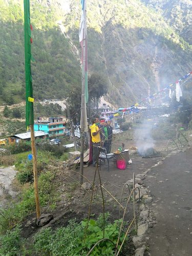 Timure, village détruit lors de la catastrophe du 26 août au Népal