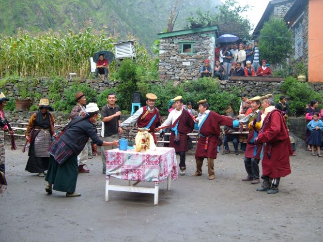 Timure, village détruit lors de la catastrophe du 26 août au Népal