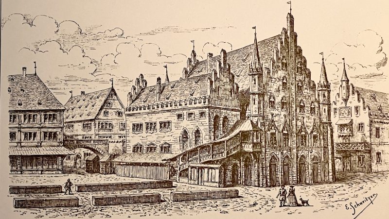 Gravure de la Pfalz, place Gutenberg