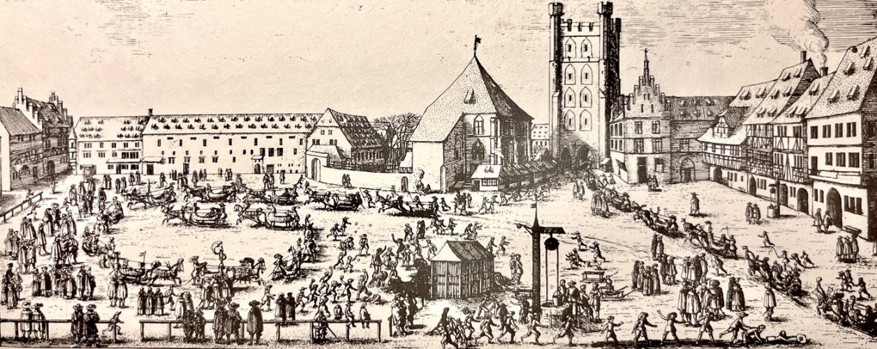 Place des Cordeliers, couvent des Franciscains, Pfennigturm, place Kléber