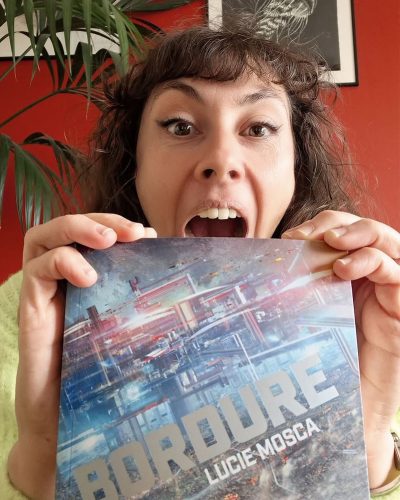 Lucie Mosca et son livre Bordure