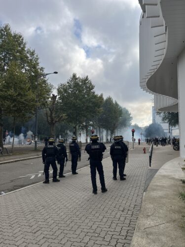 Manif lycées étudiants campus