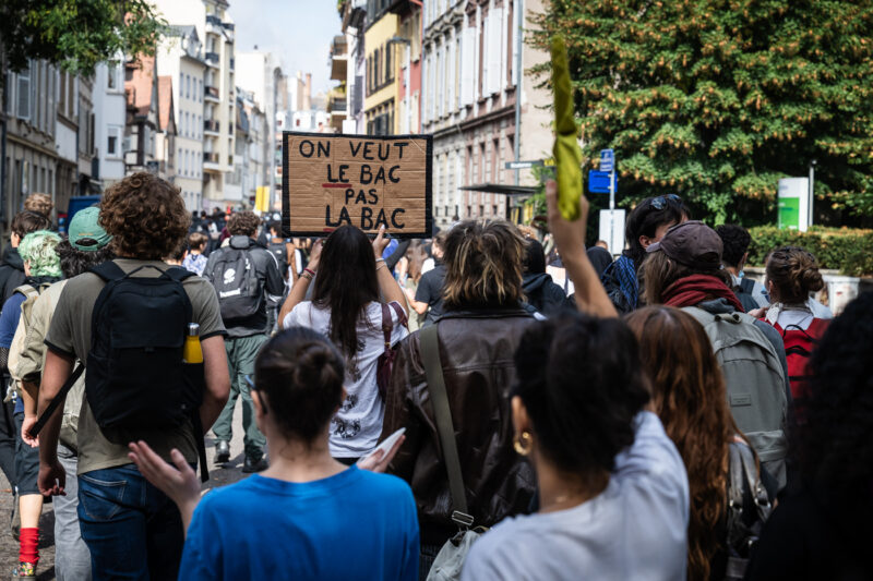 Manif jeunesse lycée étudiants