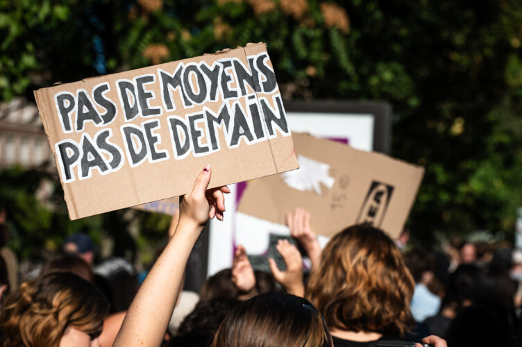 manifestation jeunesse mouvement social lycéen