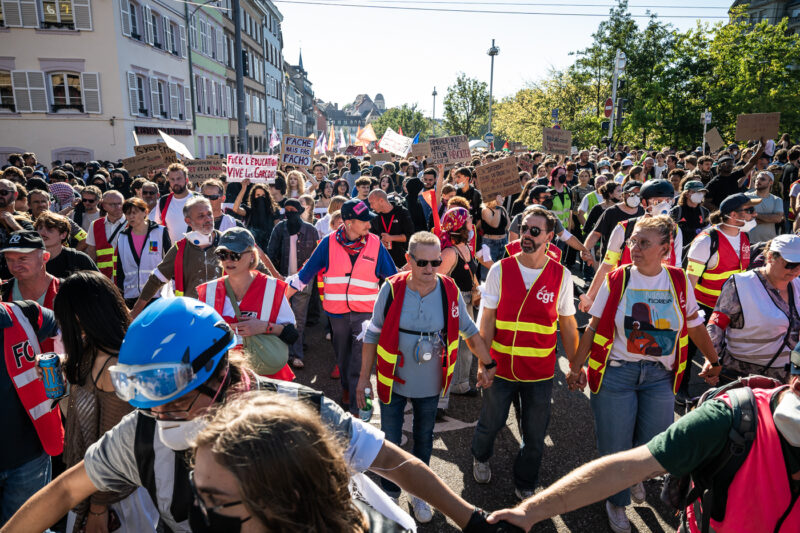manifestation jeunesse mouvement social lycéen