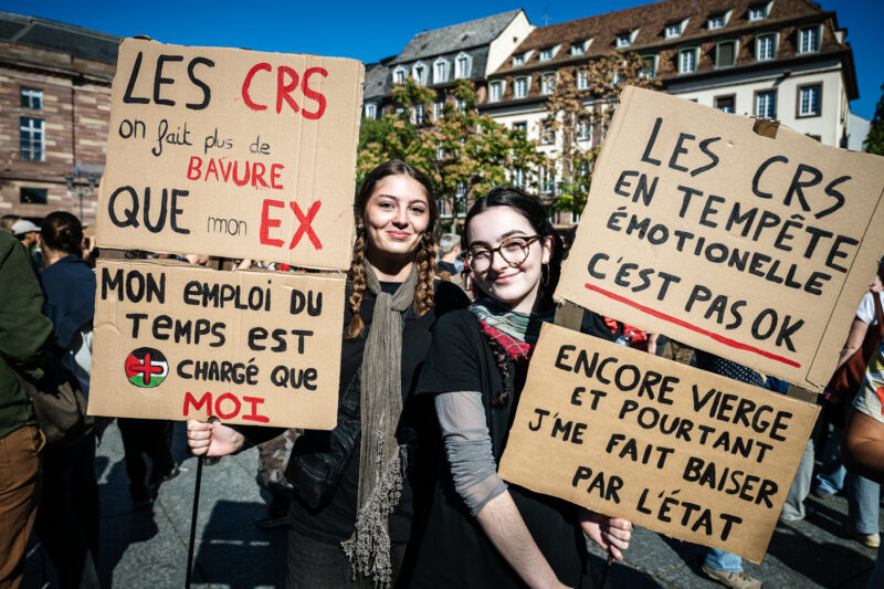 manifestation jeunesse mouvement social lycéen