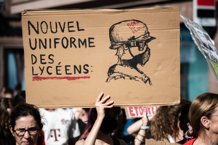 manifestation jeunesse mouvement social lycéen