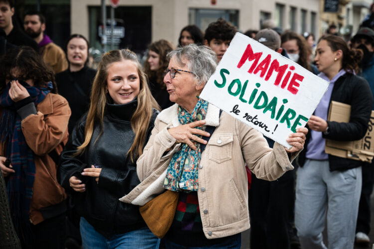 Manifestation jeunesse lycéens étudiants mobilisation