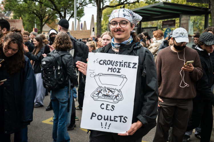 Manifestation jeunesse lycéens étudiants mobilisation