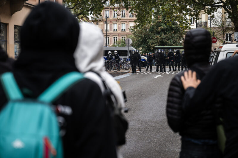 Manifestation jeunesse lycéens étudiants mobilisation