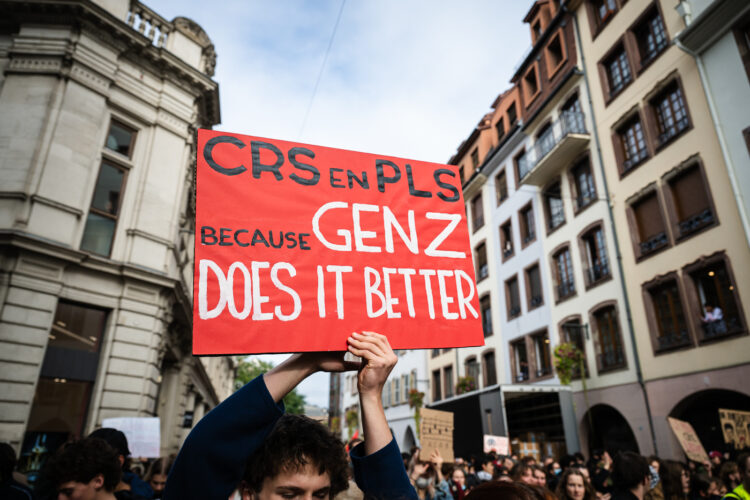 Manifestation jeunesse lycéens étudiants mobilisation