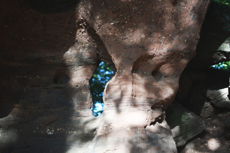 Randonnée vosges grottes des amoureux (77)
