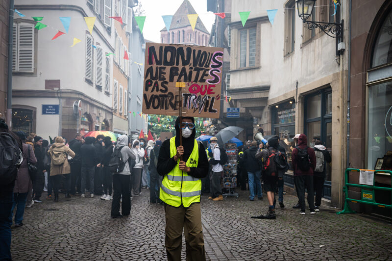 17 octobre manifestation gilets jaunes lycéens
