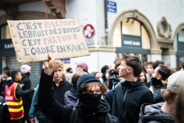 17 octobre manifestation gilets jaunes lycéens