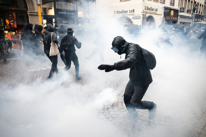 17 octobre manifestation gilets jaunes lycéens