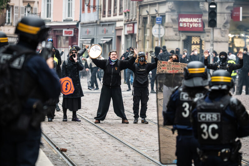 17 octobre manifestation gilets jaunes lycéens