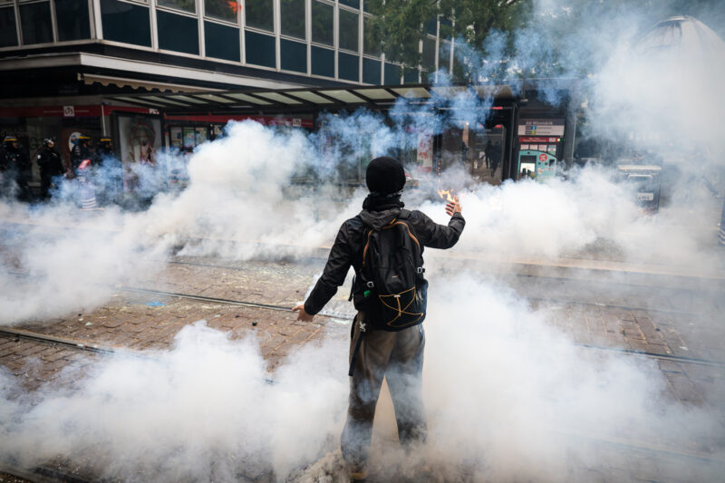 17 octobre manifestation gilets jaunes lycéens