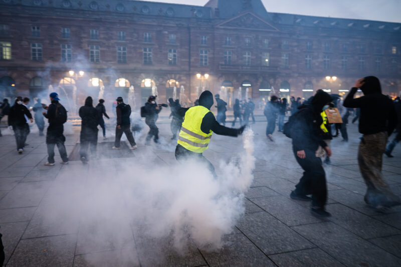 17 octobre manifestation gilets jaunes lycéens
