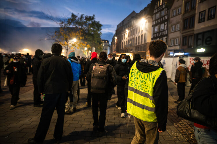 17 octobre manifestation gilets jaunes lycéens