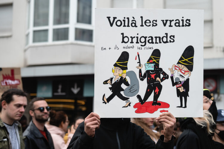 Manifestation lycéens vie chère gilets jaunes Jeunesse 24 octobre