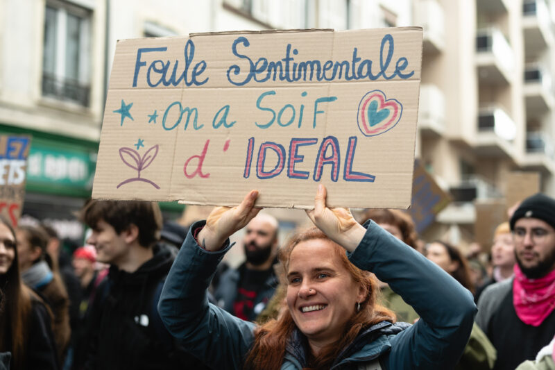 Manifestation lycéens vie chère gilets jaunes Jeunesse 24 octobre