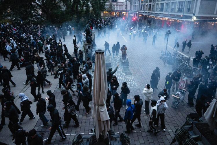 Manifestation lycéens vie chère gilets jaunes Jeunesse 24 octobre